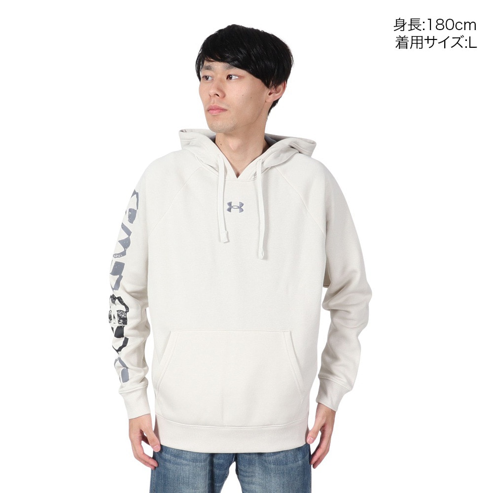アンダーアーマー（UNDER ARMOUR）（メンズ）ライバルフリース スタンプト フーディー 1390303 110