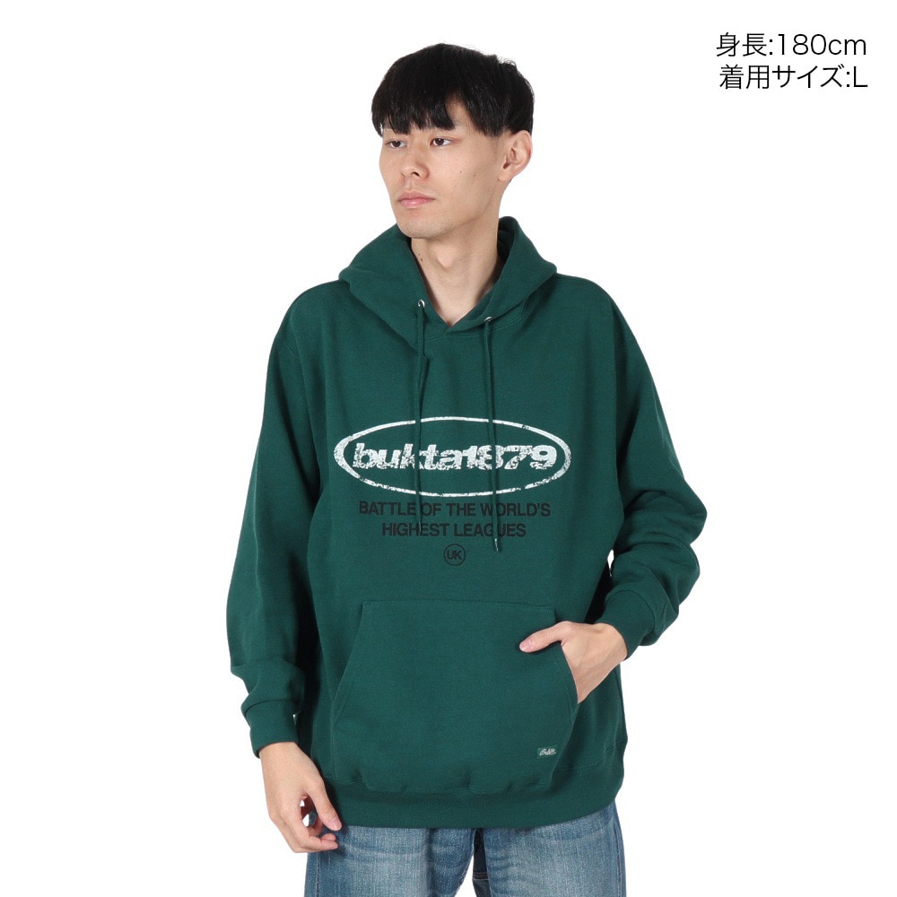 バクタ（BUKTA）（メンズ）ヘビーOZ裏毛パーカー(1879) スウェットシャツ BU2415807:65:GREEN