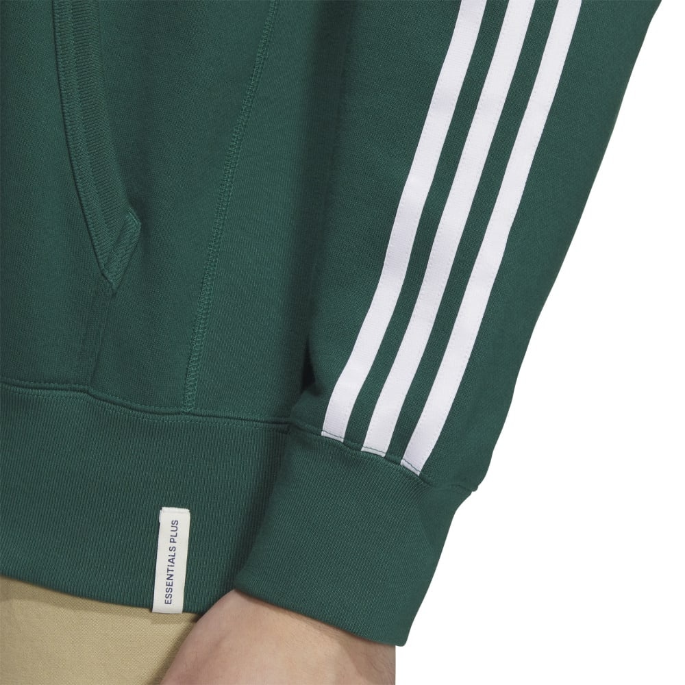 アディダス（adidas）（メンズ）エッセンシャルズ プラス ルーズフィット スリーストライプス フレンチテリー プルオーバーパーカー KWF08-JH1046
