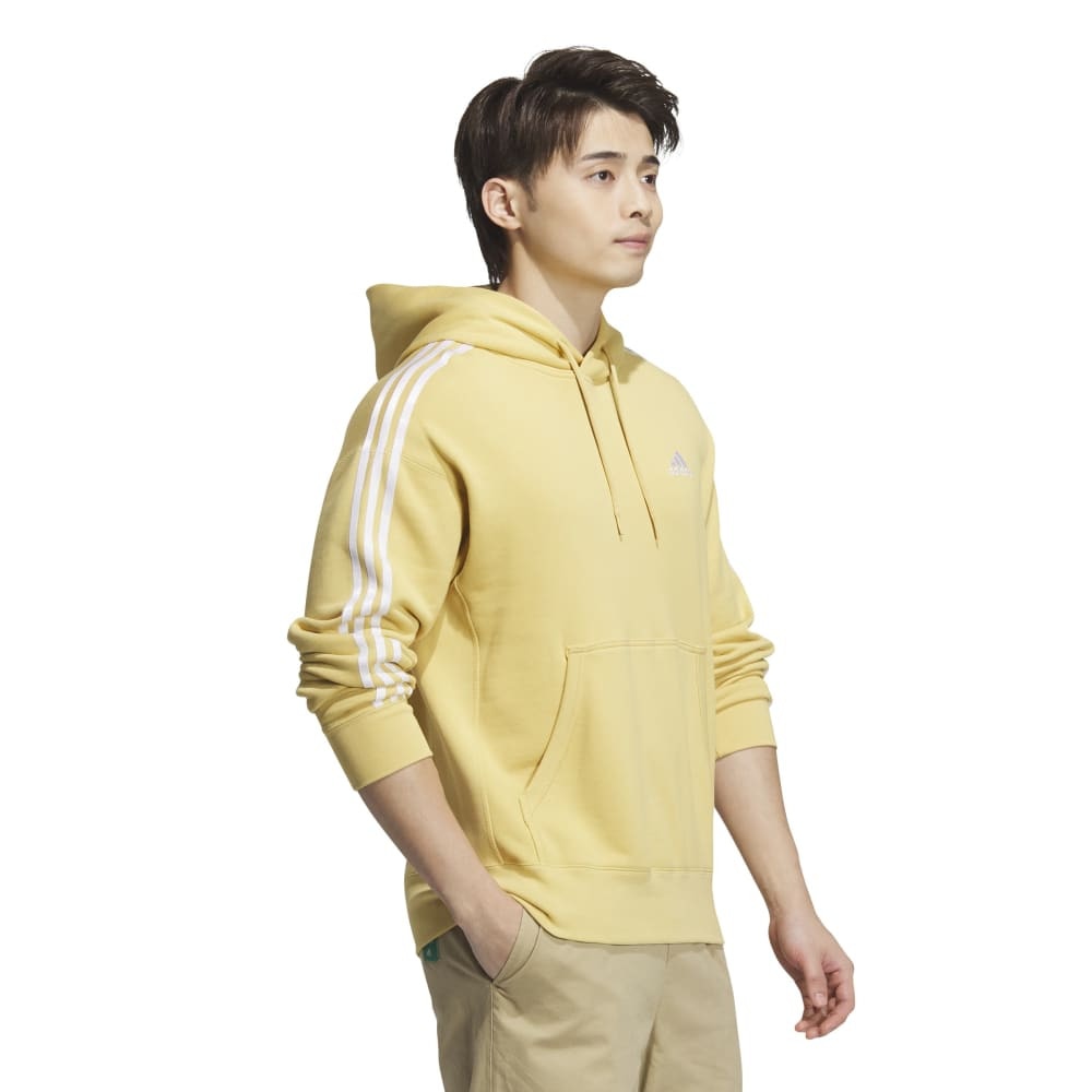 アディダス（adidas）（メンズ）エッセンシャルズ プラス ルーズフィット スリーストライプス フレンチテリー プルオーバーパーカー KWF08-JH1048