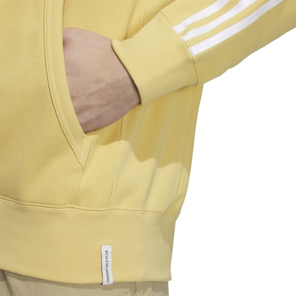 アディダス（adidas）（メンズ）エッセンシャルズ プラス ルーズフィット スリーストライプス フレンチテリー プルオーバーパーカー KWF08-JH1048