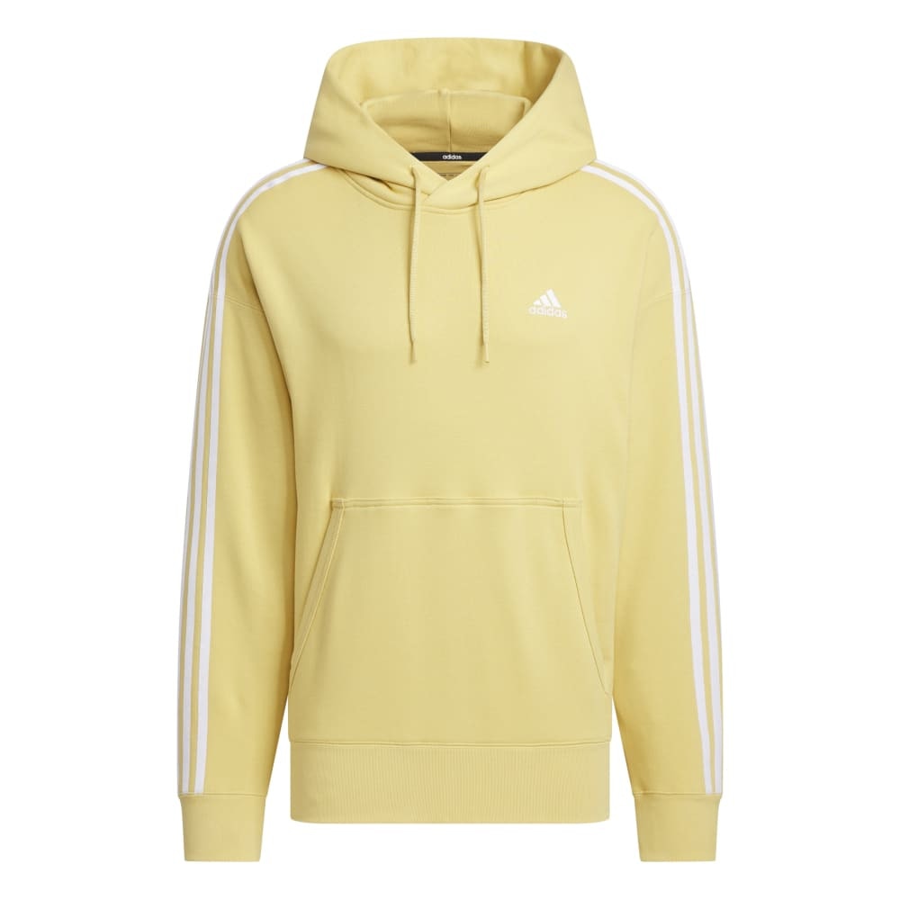 アディダス（adidas）（メンズ）エッセンシャルズ プラス ルーズフィット スリーストライプス フレンチテリー プルオーバーパーカー KWF08-JH1048