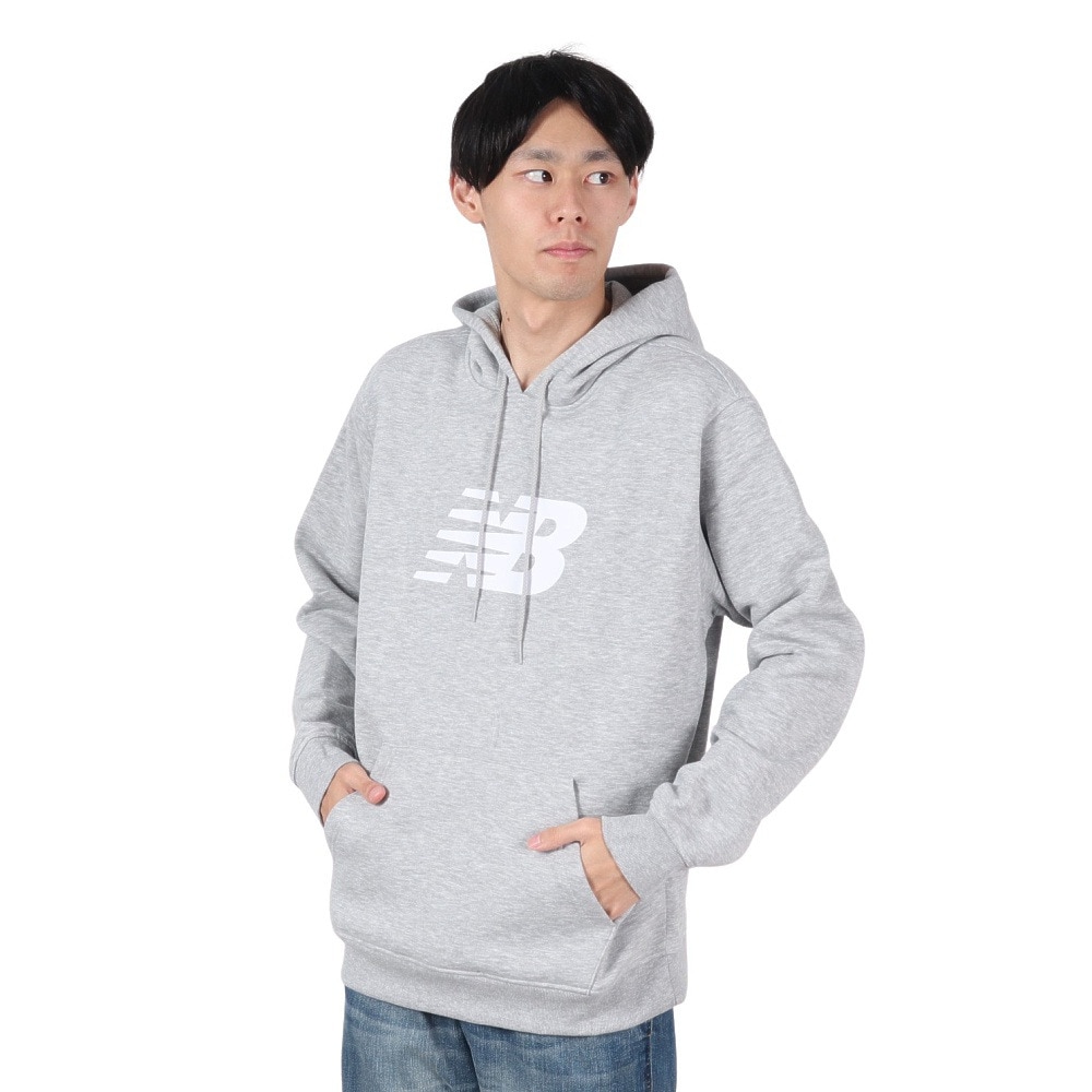 ニューバランス（new balance）（メンズ）SpEsCore スウェットフーディー MT43904AG