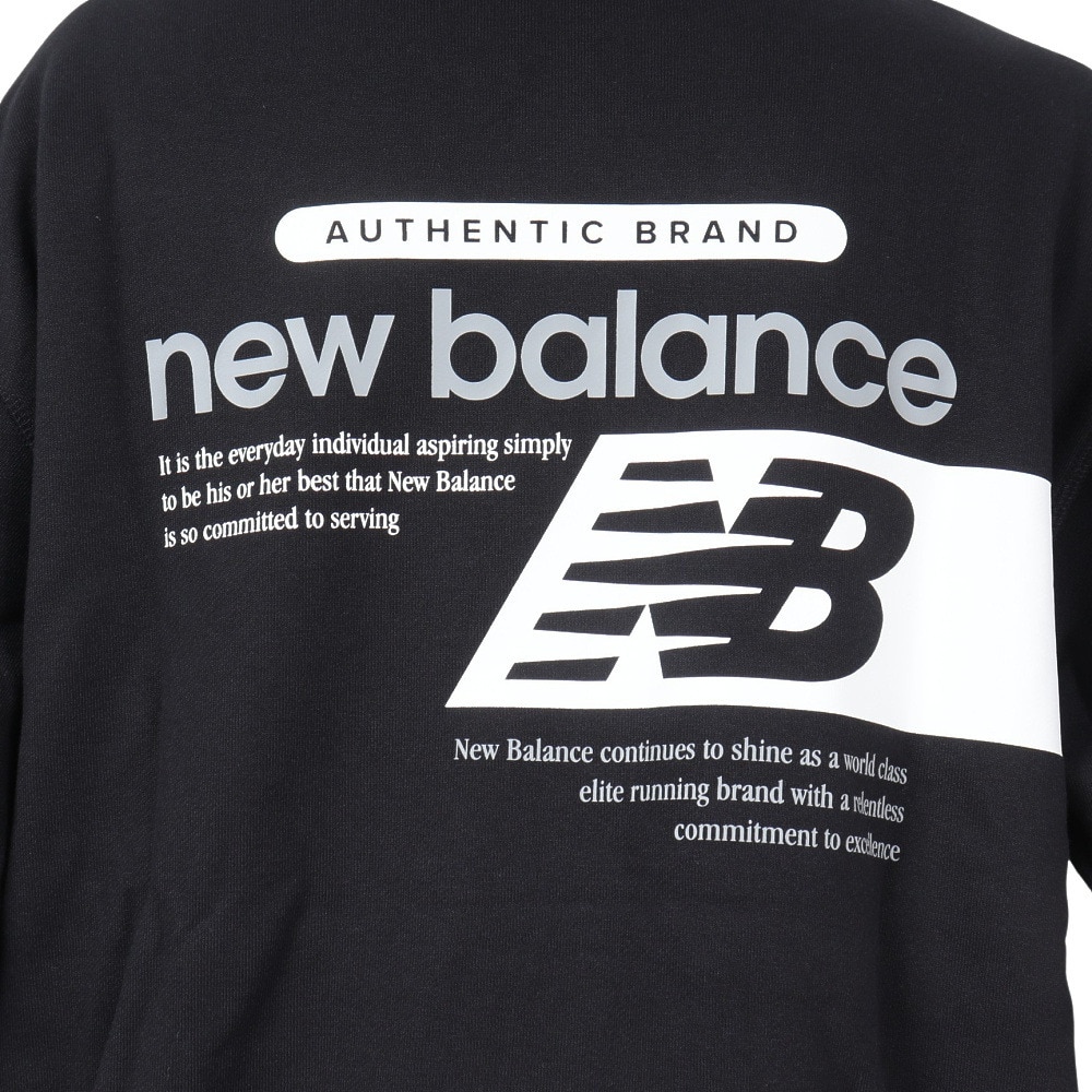 ニューバランス（new balance）（メンズ）Atリラックススウェットフーディ MT43561BK