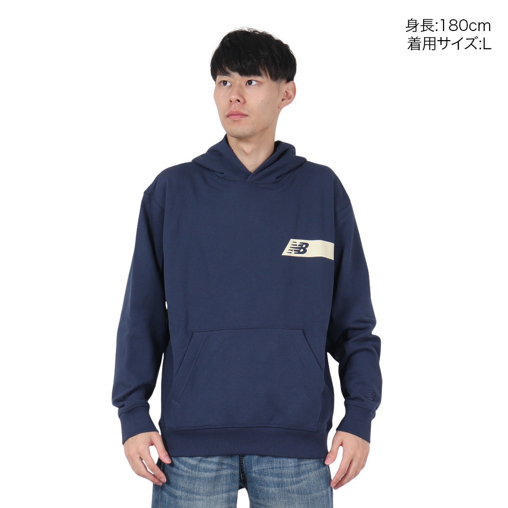 ニューバランス（new balance）（メンズ）Atリラックスドスウェットフーディ MT43561NNY