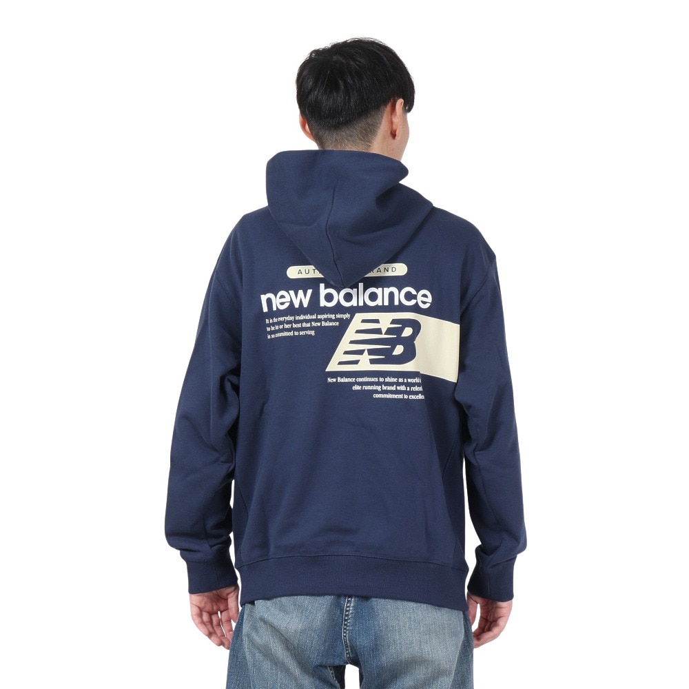 ニューバランス（new balance）（メンズ）Atリラックスドスウェットフーディ MT43561NNY