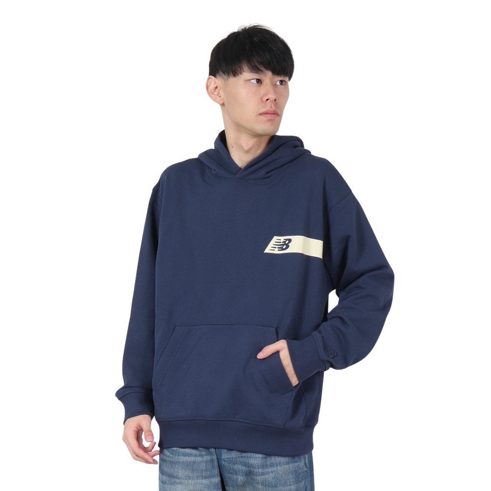 ニューバランス（new balance）（メンズ）Atリラックスドスウェットフーディ MT43561NNY