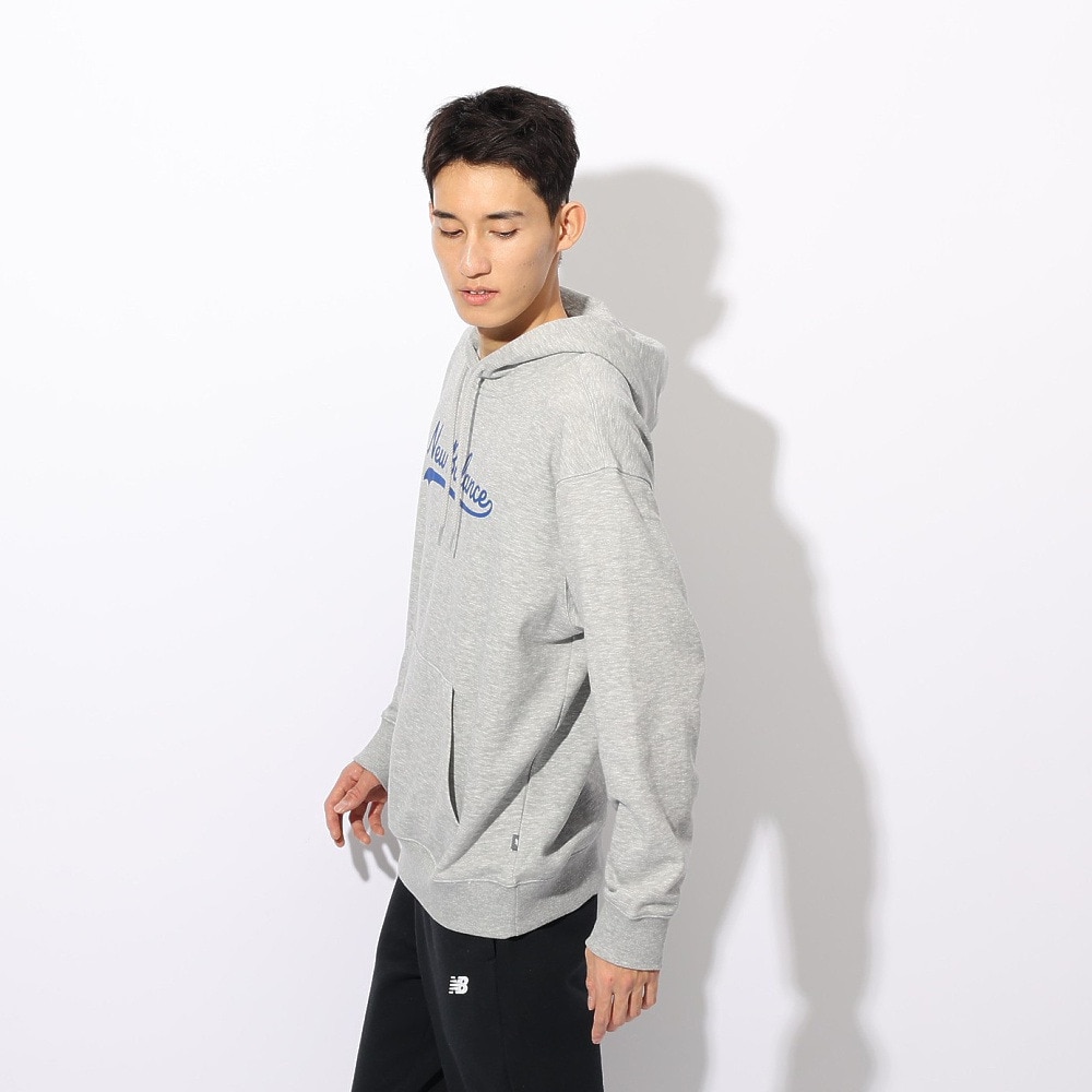 ニューバランス（new balance）（メンズ）レガシースクリプト フーディースウェット MT43951AG