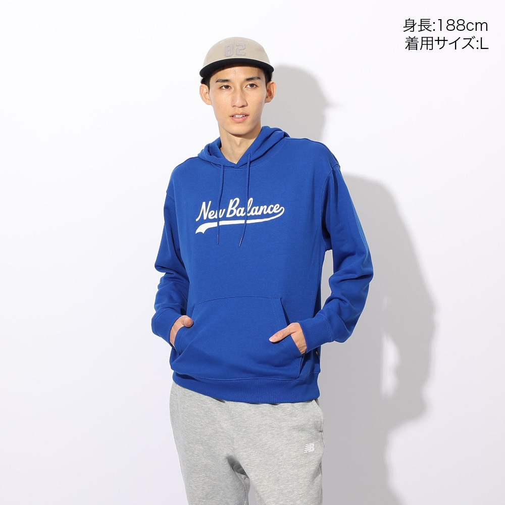ニューバランス（new balance）（メンズ）レガシースクリプト フーディースウェット MT43951TRY