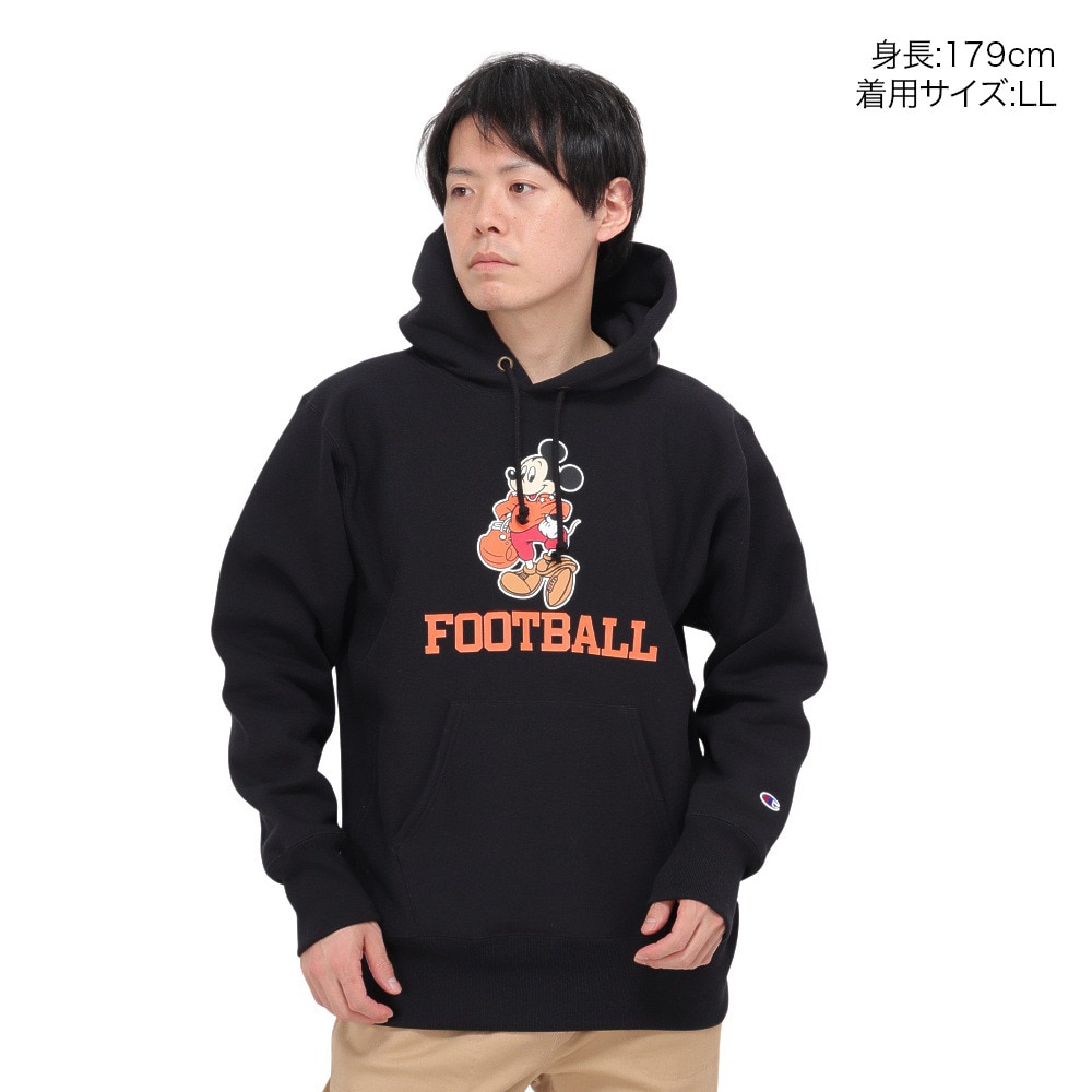 チャンピオン-ヘリテイジ（CHAMPION-HERITAGE）（メンズ）リバースウィーブ フーデッドスウェットシャツ DISNEY FOOTBALL C3-A131 090