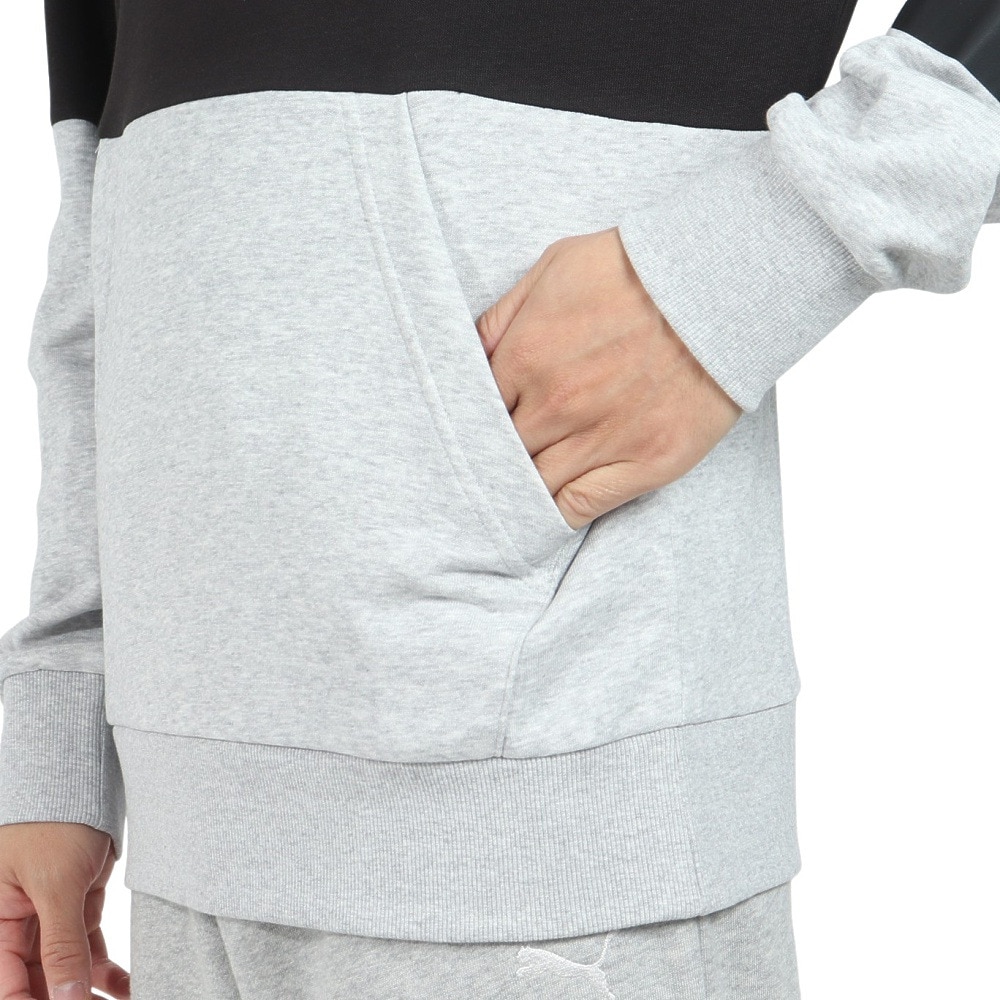 プーマ（PUMA）（メンズ）POWER カラーブロック フードスウェット パーカー 678492 04 LGRY