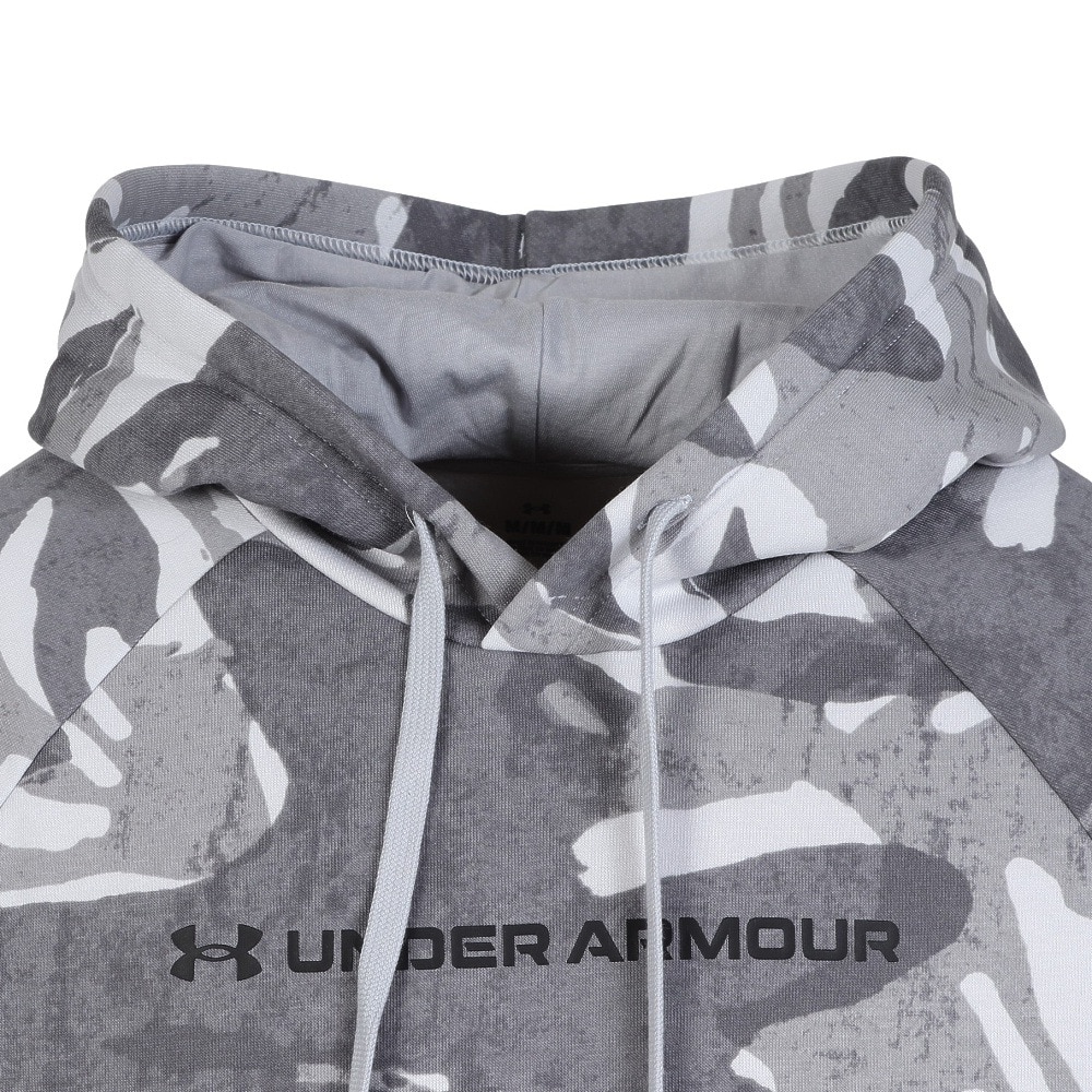 アンダーアーマー（UNDER ARMOUR）（メンズ）ライバルフリース オールオーバー プリント フーディ 6003957 011