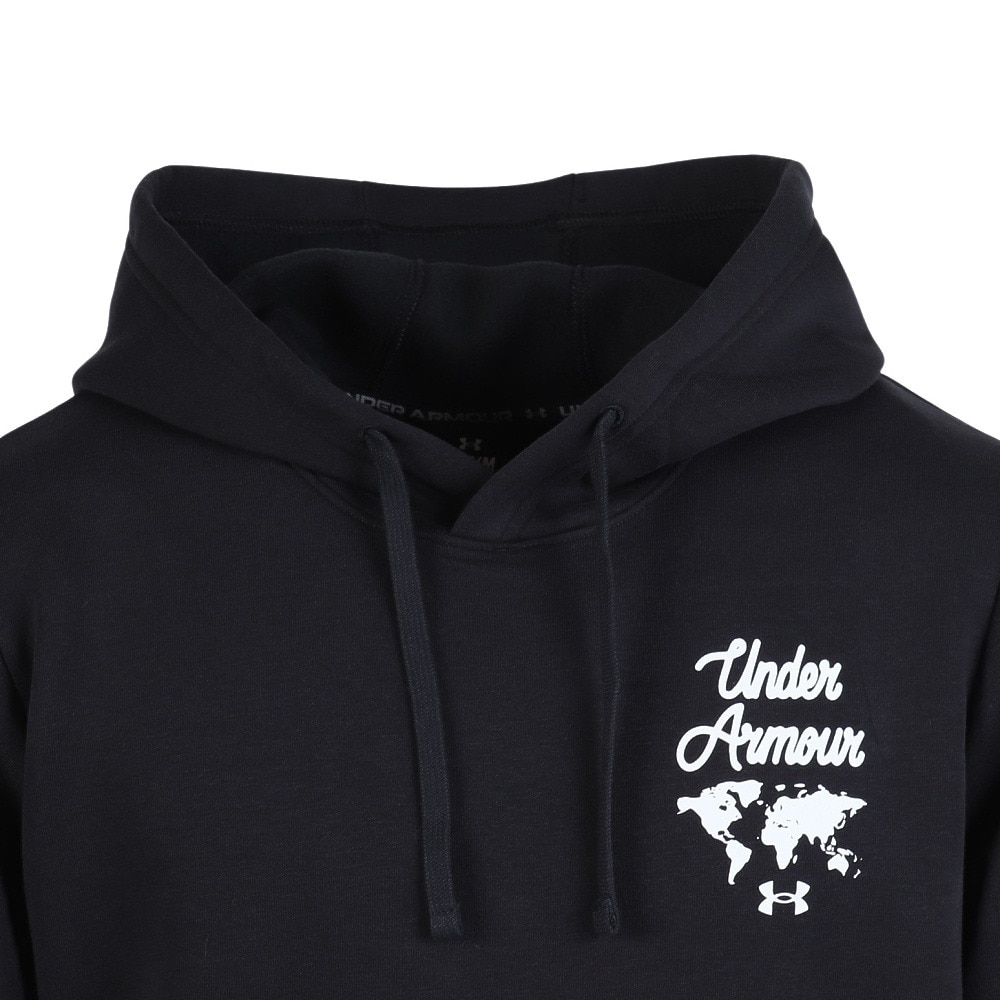 アンダーアーマー（UNDER ARMOUR）（メンズ）アイコンフリース フーディー 6010371 001
