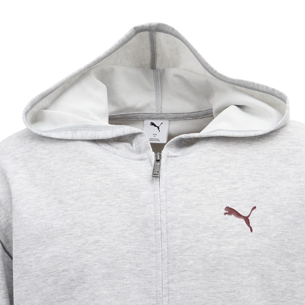 プーマ（PUMA）（メンズ）ESS MX リラックスド フルジップ DK スウェットパーカー 690016 04 LGRY