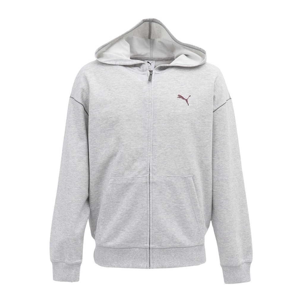 プーマ（PUMA）（メンズ）ESS MX リラックスド フルジップ DK スウェットパーカー 690016 04 LGRY