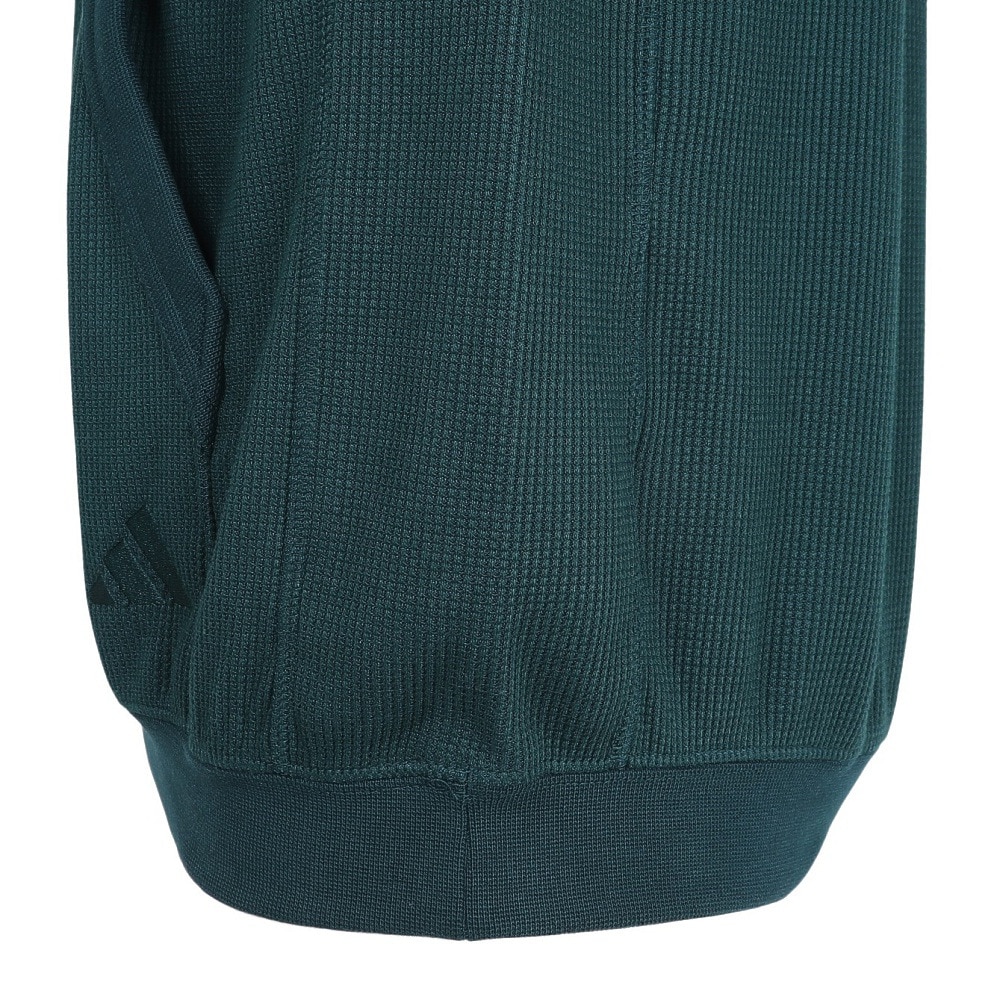 アディダス（adidas）（メンズ）ルーズフィット ワッフル プルオーバー パーカー NED56-KG0776