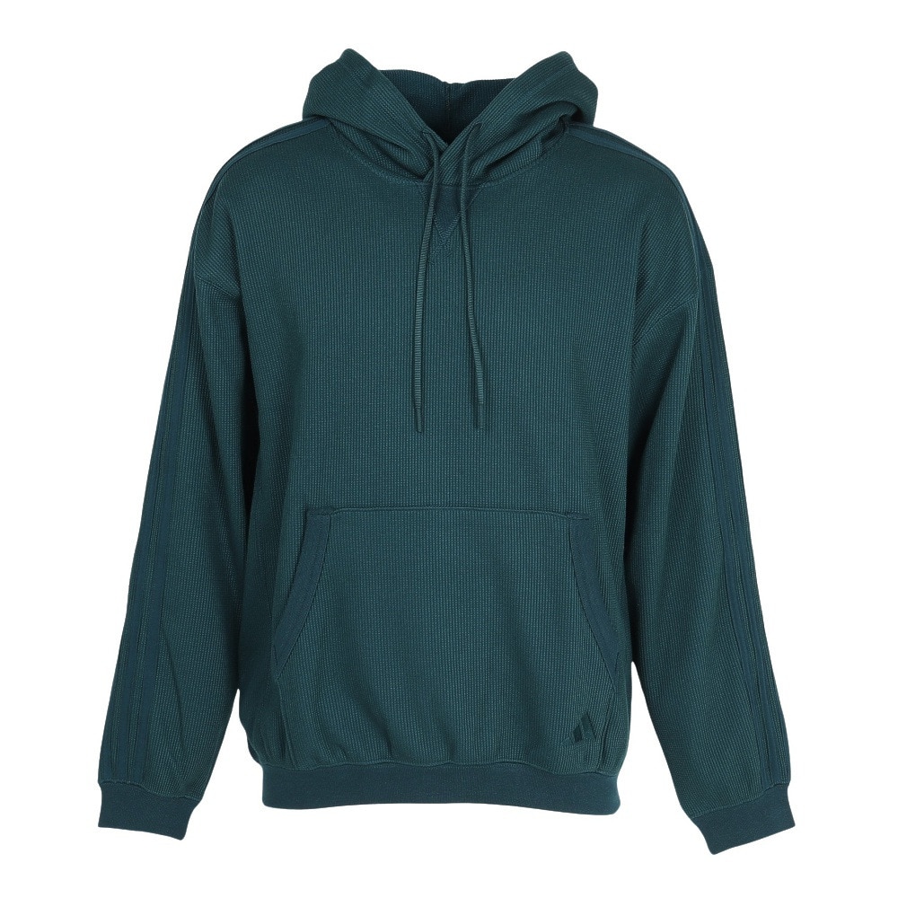 アディダス（adidas）（メンズ）ルーズフィット ワッフル プルオーバー パーカー NED56-KG0776