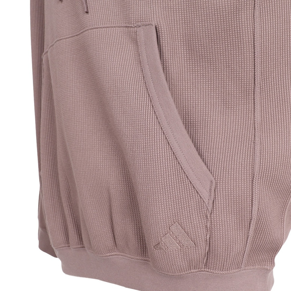 アディダス（adidas）（メンズ）ルーズフィット ワッフル プルオーバー パーカー NED56-KG0786