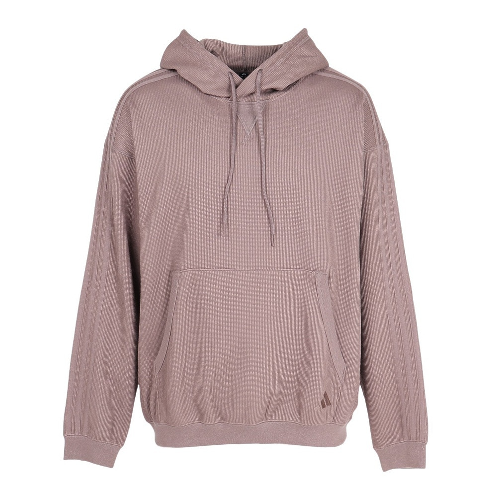 アディダス（adidas）（メンズ）ルーズフィット ワッフル プルオーバー パーカー NED56-KG0786