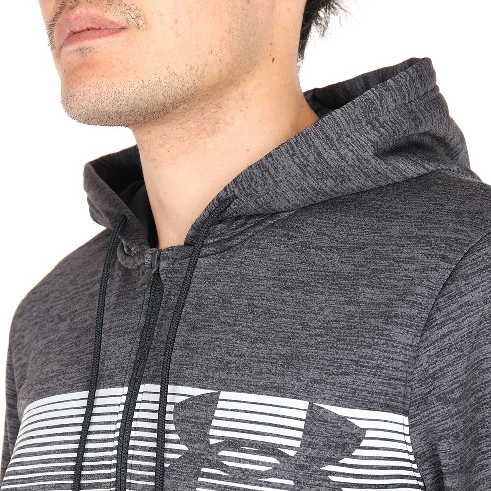 アンダーアーマー（UNDER ARMOUR）（メンズ）スウェット アーマーフリース フルジップ バーロゴ 1368938 001 トレーナー