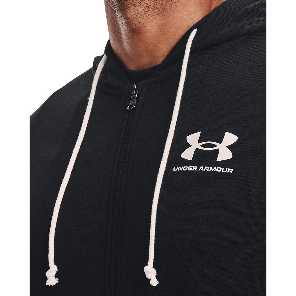 アンダーアーマー（UNDER ARMOUR）（メンズ）ライバルテリー フルジップ フーディー 1370409 001