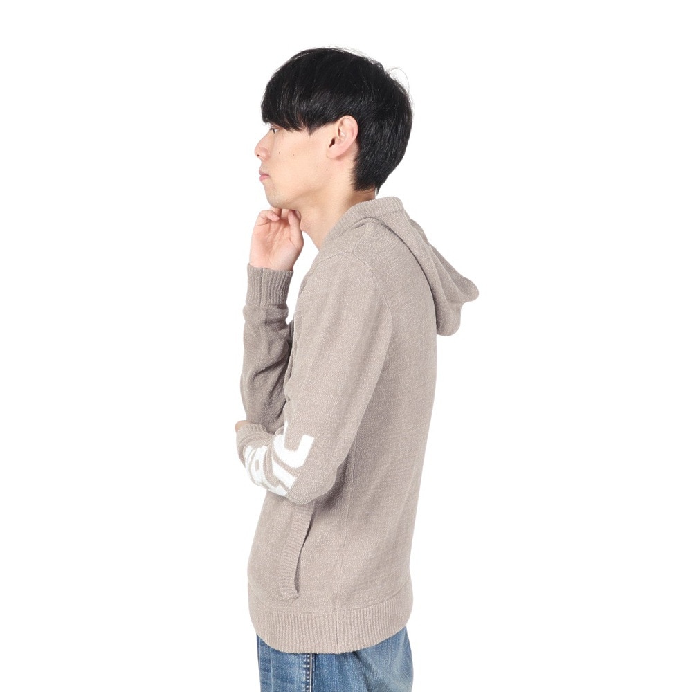 TELIC（メンズ）ベーシックロゴフルジップパーカー TL-C003JK GRY リカバリーウェア RECOVERY