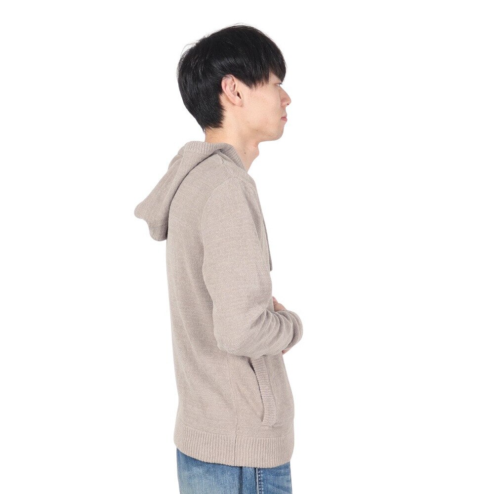 TELIC（メンズ）ベーシックロゴフルジップパーカー TL-C003JK GRY リカバリーウェア RECOVERY