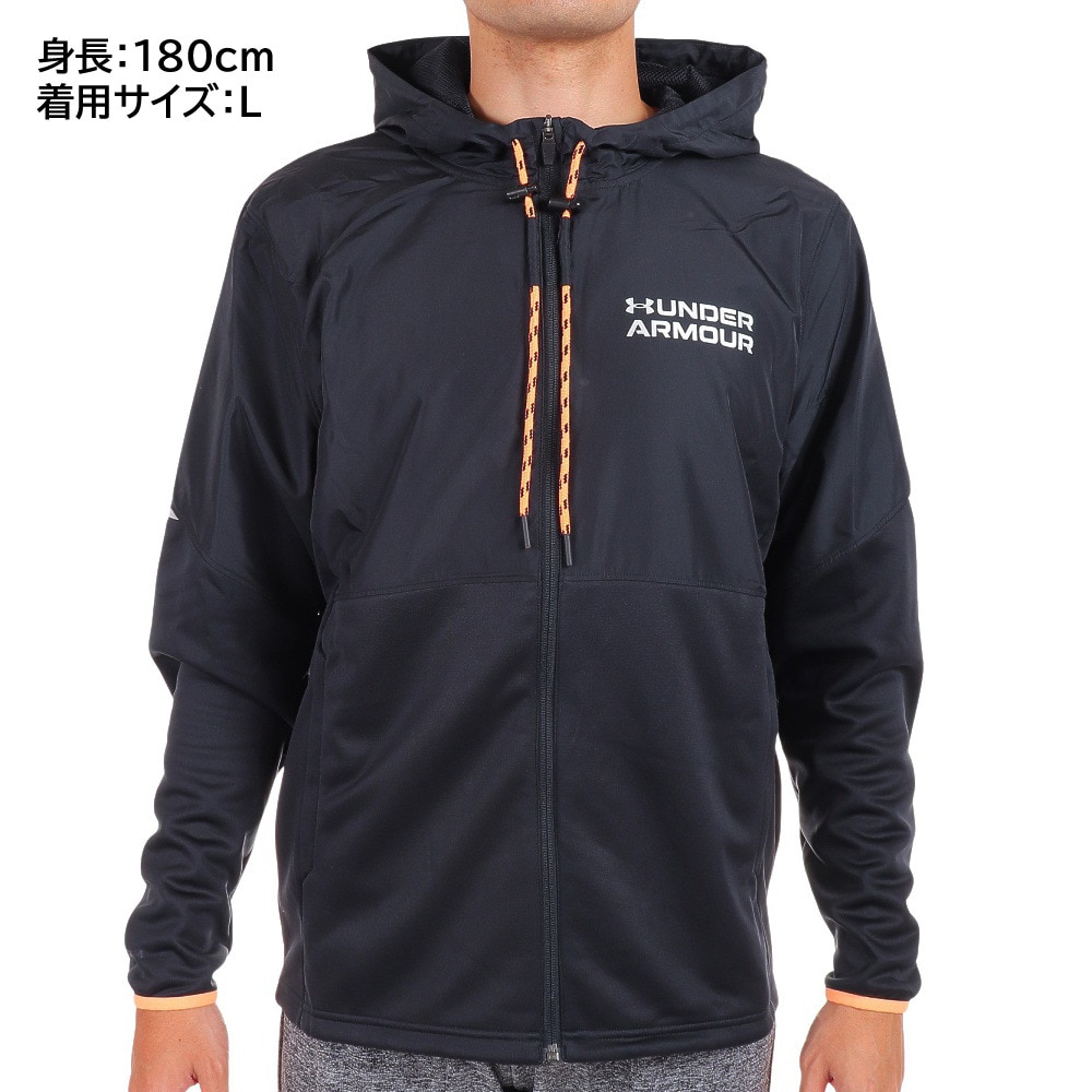 アンダーアーマー（UNDER ARMOUR）（メンズ）裏起毛 パーカー アーマーフリース マックス フルジップ フーディー 1375506 001