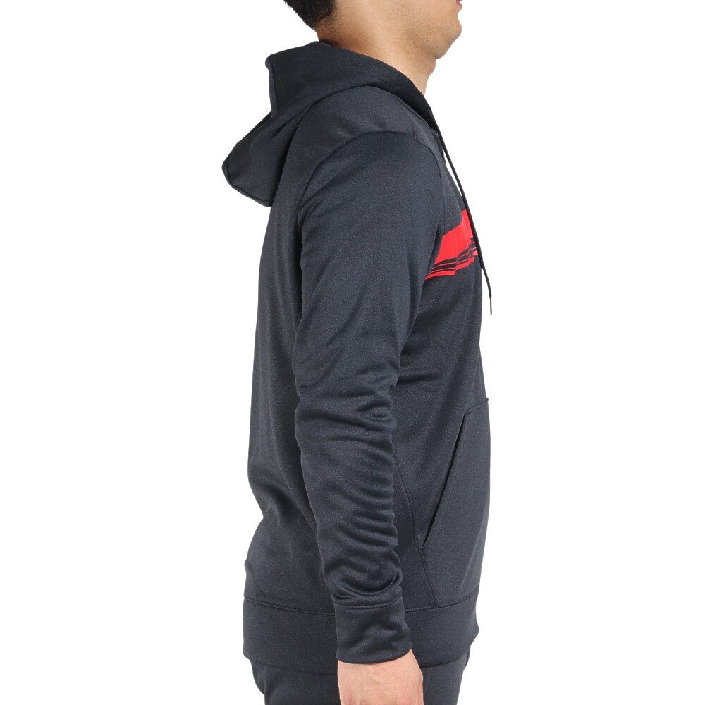 アンダーアーマー（UNDER ARMOUR）（メンズ）裏起毛 フルジップ パーカー アーマーフリース バーロゴ フ―ディー 1375509 002