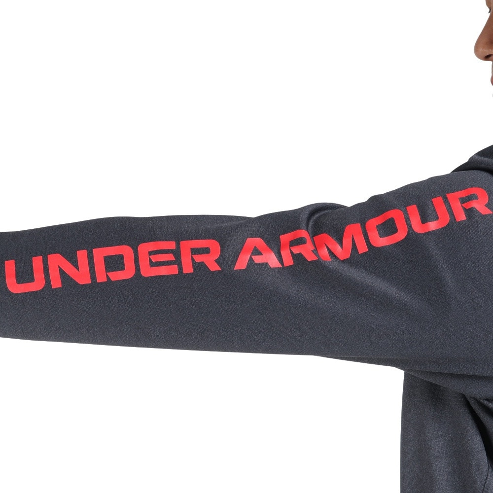 アンダーアーマー（UNDER ARMOUR）（メンズ）裏起毛 フルジップ パーカー アーマーフリース バーロゴ フ―ディー 1375509 002