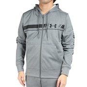 アンダーアーマー(UNDER ARMOUR)(メンズ)裏起毛 フルジップ パーカー アーマーフリース バーロゴ フ―ディー 1375509 012