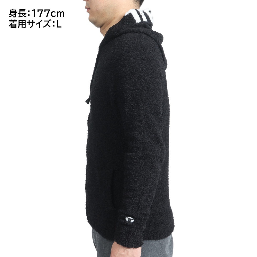 テリック（TELIC）（メンズ）シャギーモールフルジップパーカー TL-C009JK BLK
