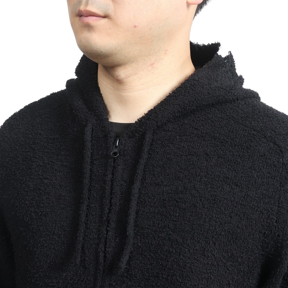 テリック（TELIC）（メンズ）シャギーモールフルジップパーカー TL-C009JK BLK