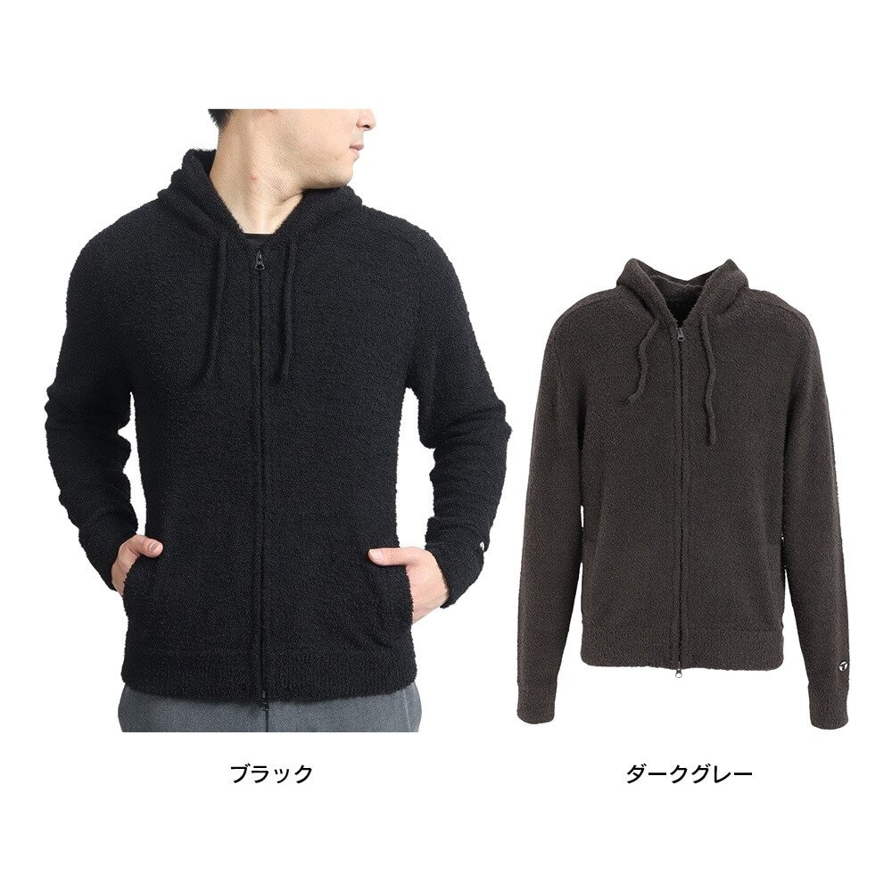 テリック（TELIC）（メンズ）シャギーモールフルジップパーカー TL-C009JK GRY