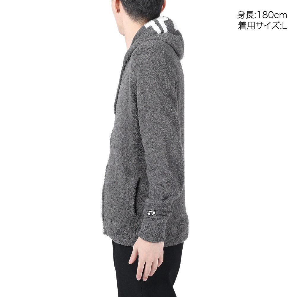 テリック（TELIC）（メンズ）シャギーモールフルジップパーカー TL-C009JK GRY