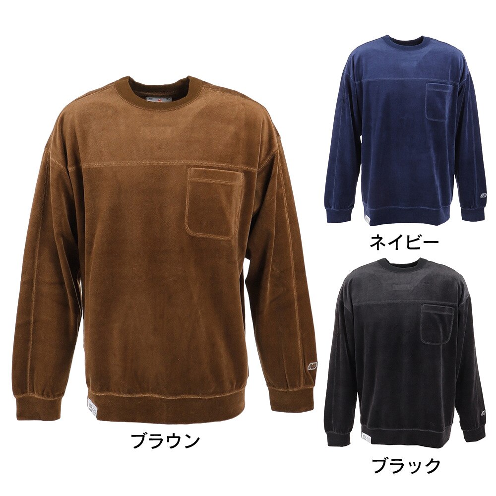 ニューバランス（new balance）（メンズ）トレーナー メンズ 900 ベロア クルーネックスウェット AMT25076ADI