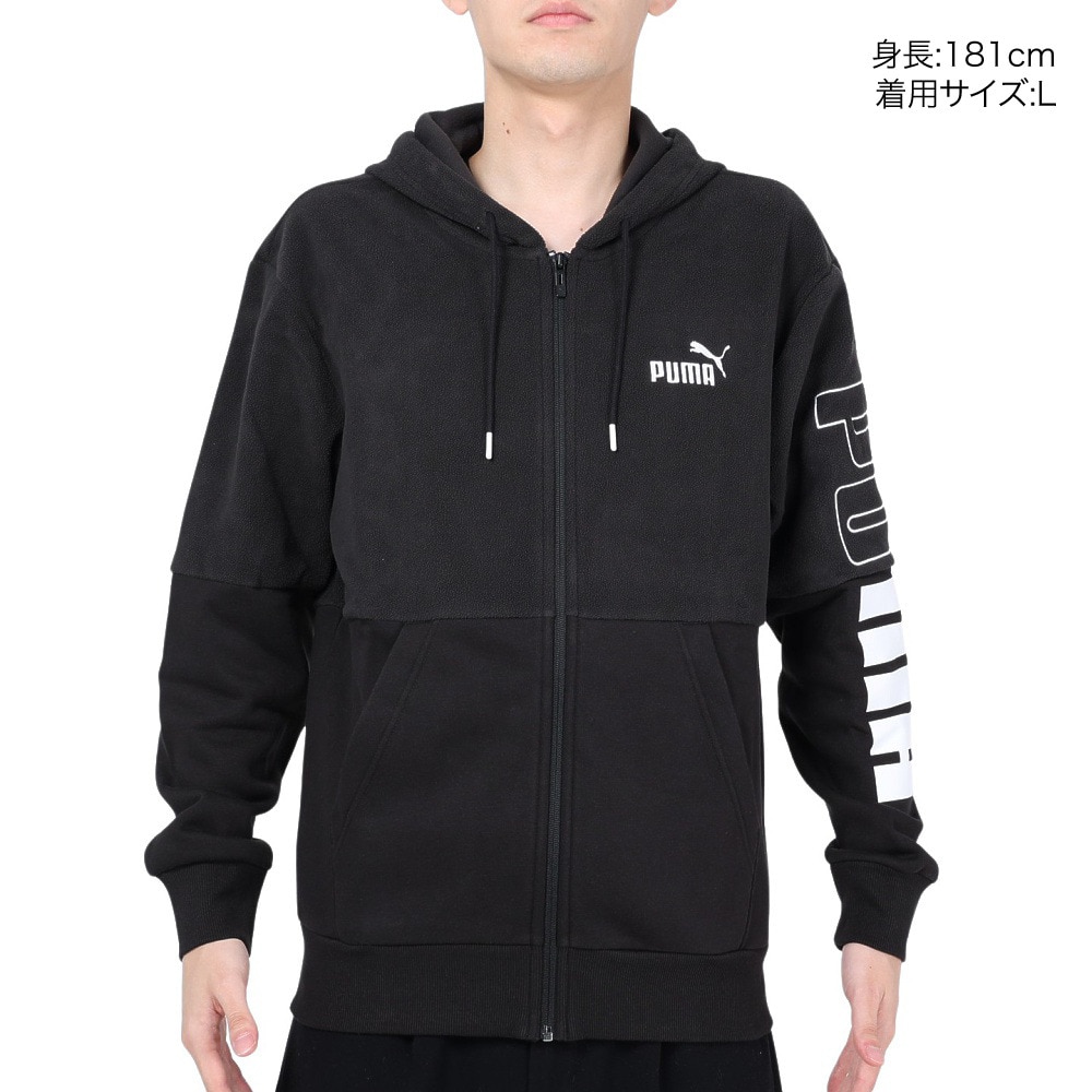 プーマ（PUMA）（メンズ）PUMA POWER ウィンタライズド パーカー 678363 01 BLK