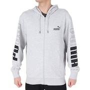 プーマ(PUMA)(メンズ)パーカー メンズ PUMA POWER カラーブロック  678487 04 LGRY