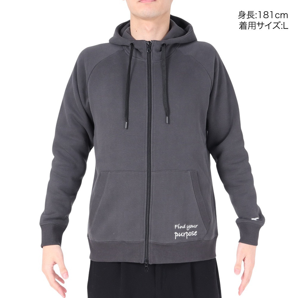 テリック（TELIC）（メンズ）スーパーソフト裏毛フルジップパーカ TL-C040JK-CGY