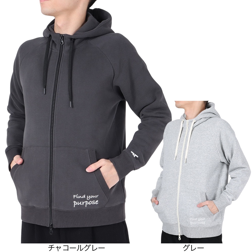 テリック（TELIC）（メンズ）スーパーソフト裏毛フルジップパーカ TL-C040JK-GRY
