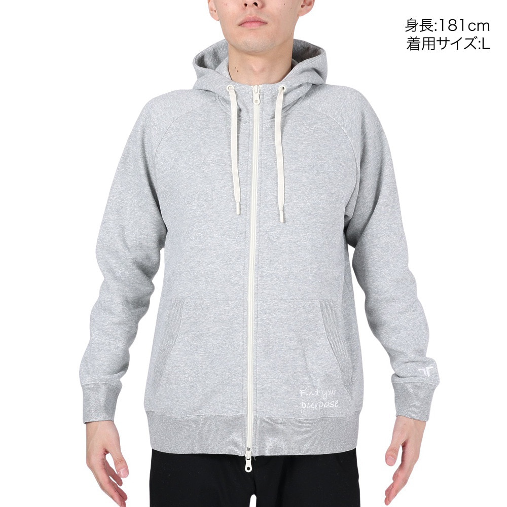 テリック（TELIC）（メンズ）スーパーソフト裏毛フルジップパーカ TL-C040JK-GRY