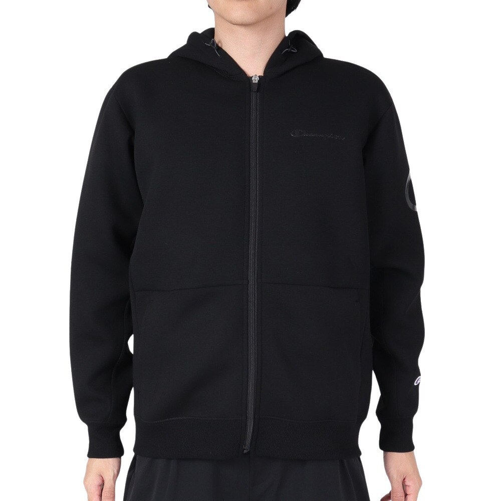 チャンピオン（CHAMPION）（メンズ）テックウィーブ 3LS ジップフーデッド スウェットシャツ C3-YS101 090