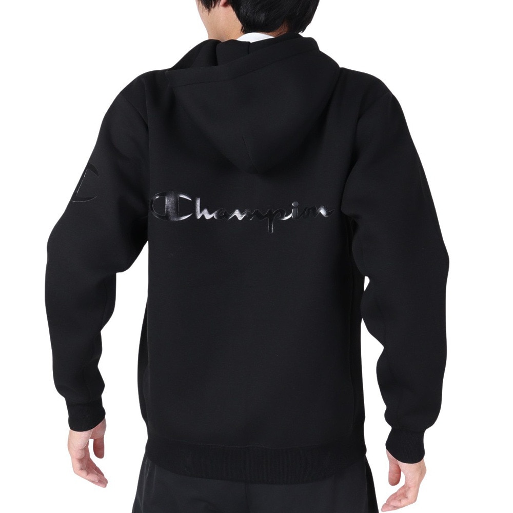 チャンピオン（CHAMPION）（メンズ）テックウィーブ 3LS ジップフーデッド スウェットシャツ C3-YS101 090