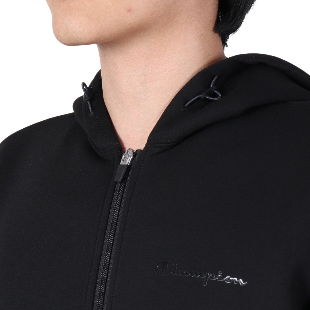 チャンピオン（CHAMPION）（メンズ）テックウィーブ 3LS ジップフーデッド スウェットシャツ C3-YS101 090