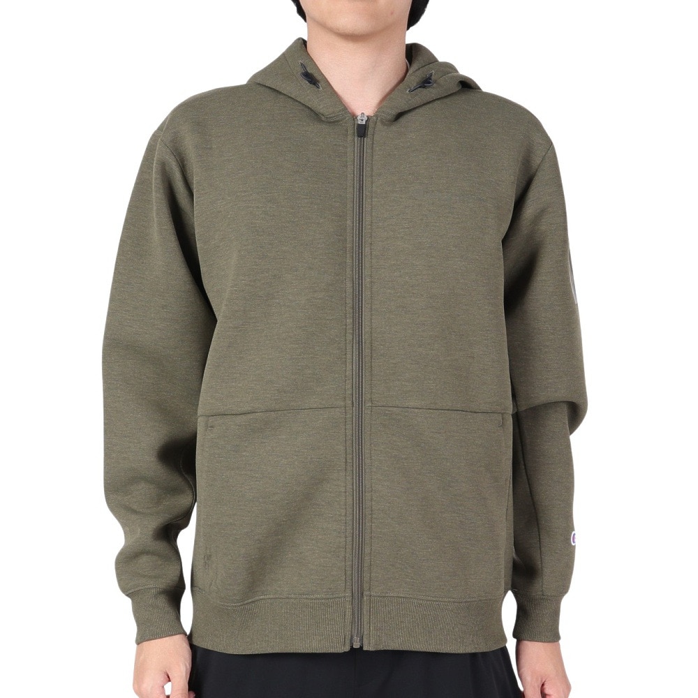 チャンピオン（CHAMPION）（メンズ）テックウィーブ 3LS ジップフーデッド スウェットシャツ C3-YS101 622