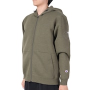 チャンピオン(CHAMPION)(メンズ)テックウィーブ 3LS ジップフーデッド スウェットシャツ C3-YS101 622