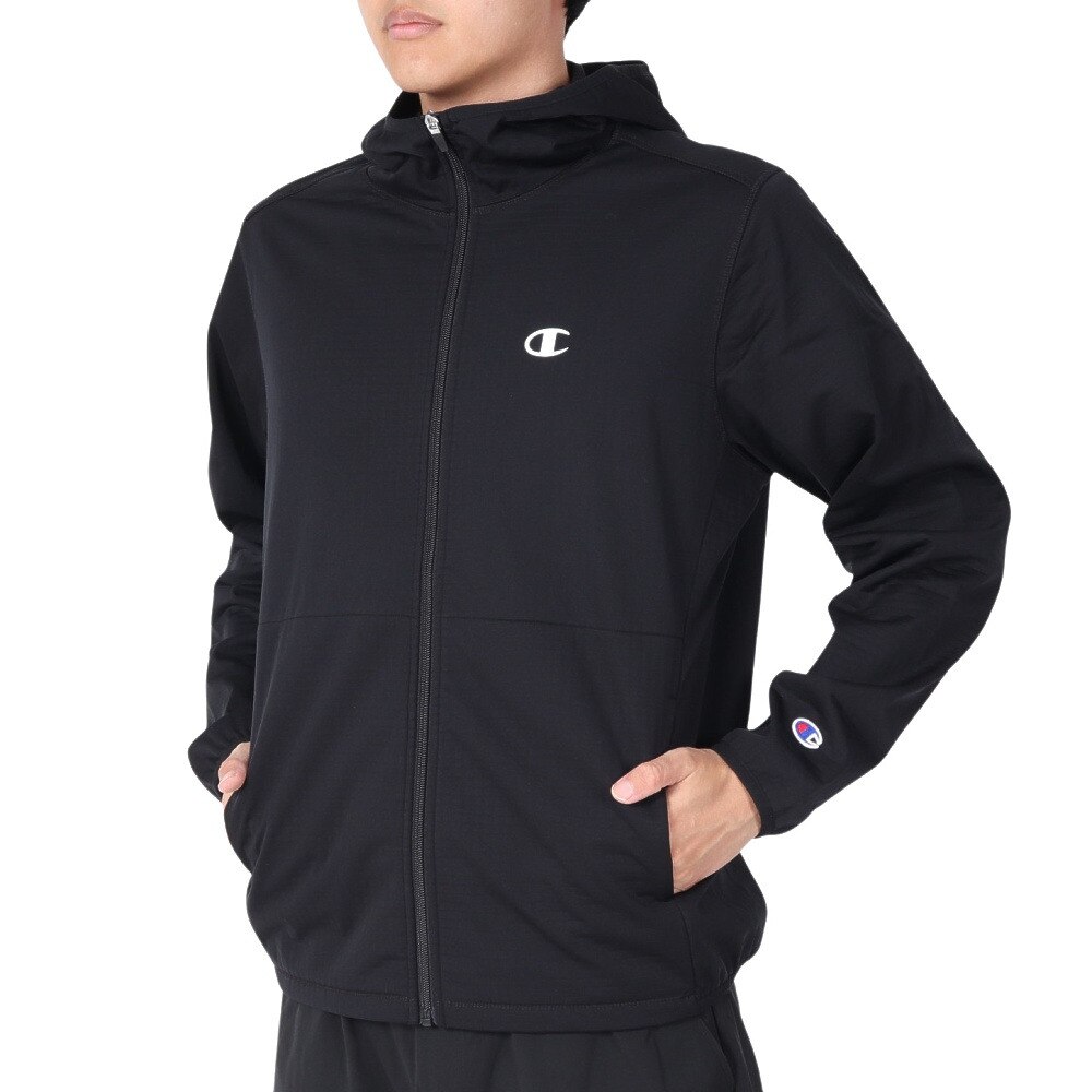 チャンピオン（CHAMPION）（メンズ）フーデッドジップジャケット 23FW C3-YS103 090