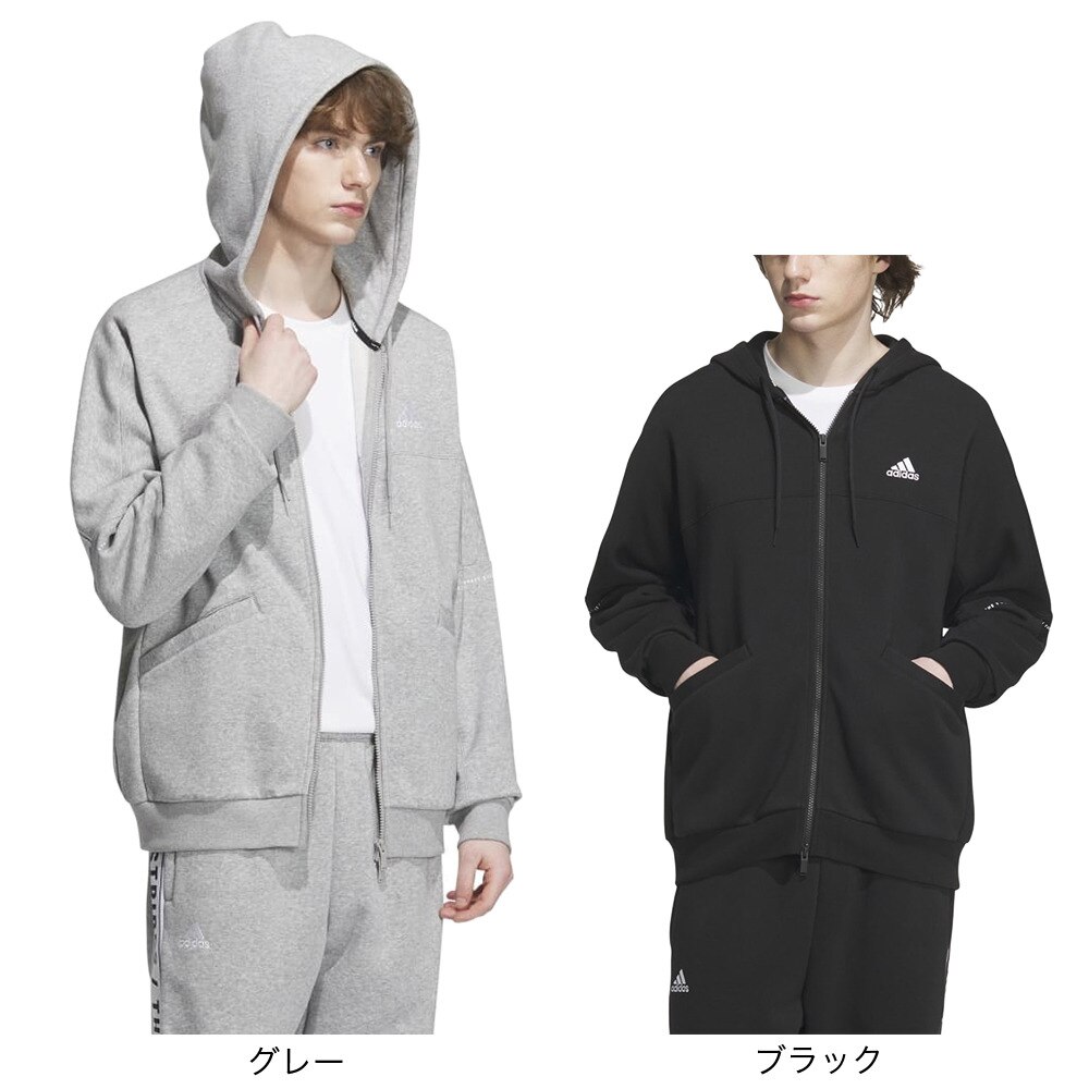 アディダス（メンズ、レディース）パーカー メンズ ワーディング ルーズフィット フリース  IJM06-IK7327