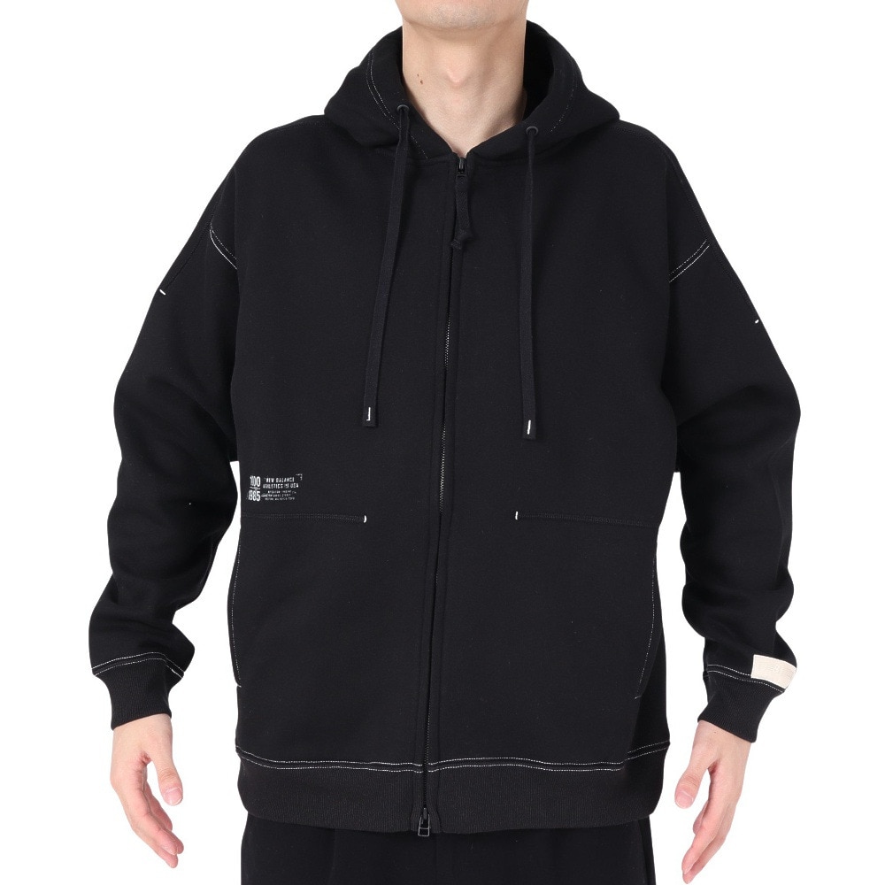 ニューバランス（new balance）（メンズ）1000 フルジップフーディ AMJ35100BK