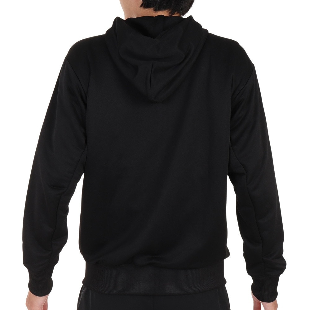 デサント（DESCENTE）（メンズ）ライトスムーススウェット フルジップフーディー DMMWJF20 BK